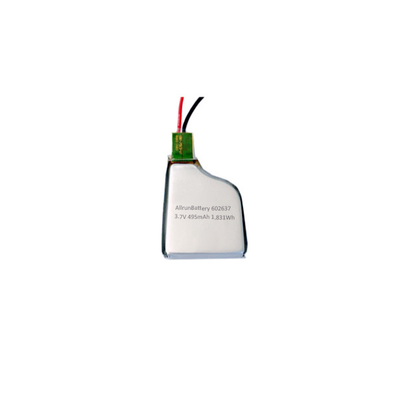 Batería LiPo personalizada recargable 495mAh Batería de polímero de litio de 3,7 V
