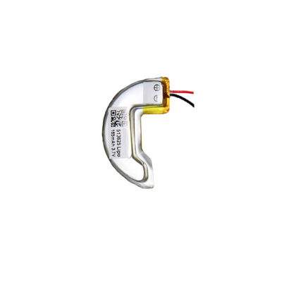 Fiabilidad de la batería 3,7 V 165mAh de LiPo de la forma de la aduana C de la solución del poder alta
