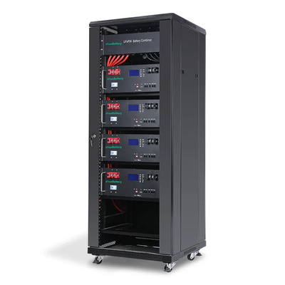 Batería apilable del estante LiFePO4 del servidor de la batería del almacenamiento de energía de 20KW 48V 51.2V